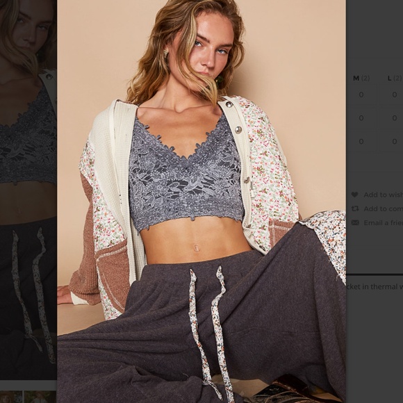 POL “ Chicago 5  “ POL Quilted Thermal Jacket with Waist String and Hood 80 - Picture 10 of 10